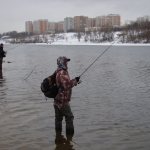 Spinning fishing in winter