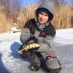 catching perch in winter with a jig