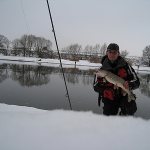 Pike fishing in March with spinning rod 2