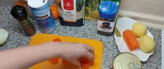 Slicing carrots for canned soup