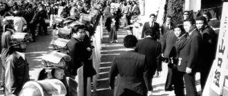 Farewell to Kazuo Taoka took place under police protection. 1985 