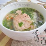 Fish soup with red fish